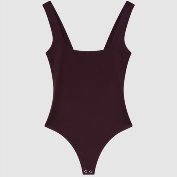 NWT* GOOD AMERICAN SQUARE NECK THONG BODYSUIT / XL - Picture 2 of 5